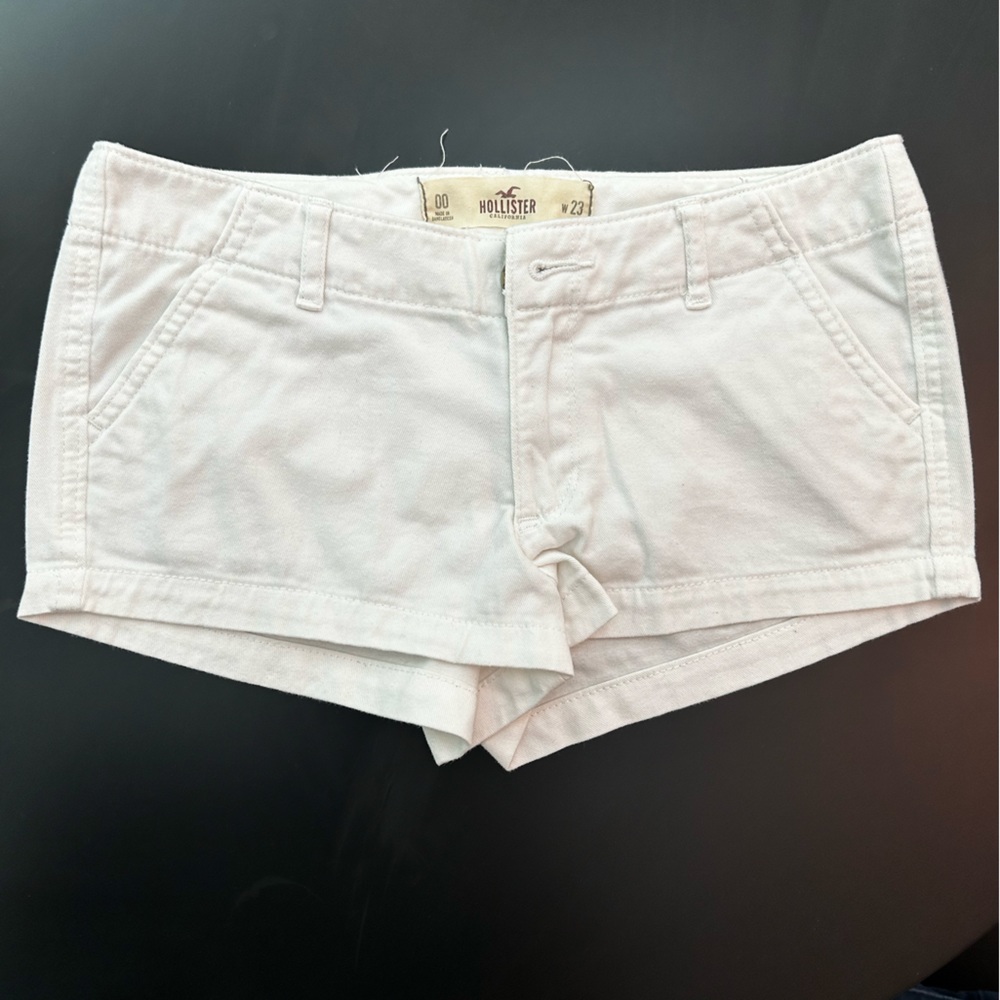 White booty shorts